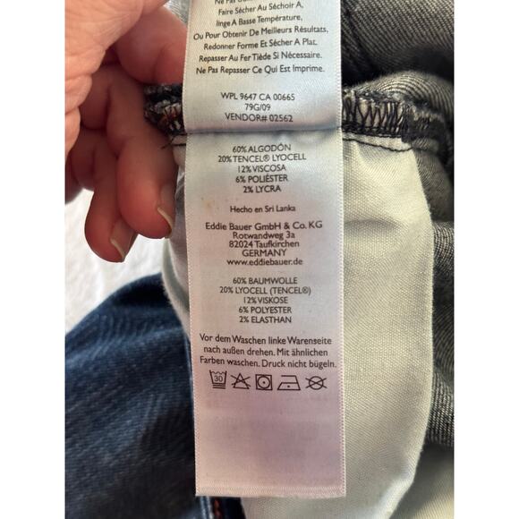 Eddie Bauer Slightly Curvy Skinny Ankle Jeans β Size 14 - Picture 9 of 10